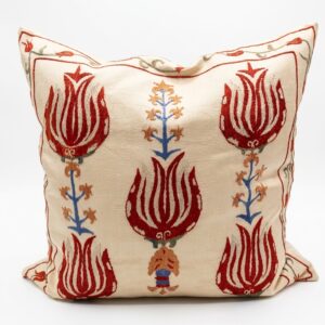 Suzani Tulip Embroidered Cushion