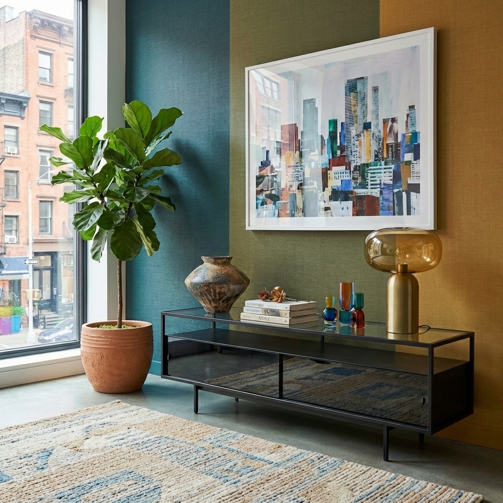 Rusty Wabi-Sabi Fired Ceramic Vase - Image 2